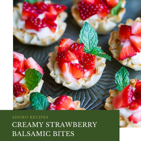 Creamy Strawberry Balsamic Bites
