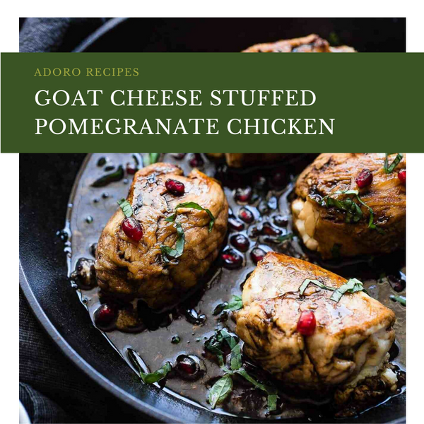 Goat Cheese Stuffed Pomegranate Chicken