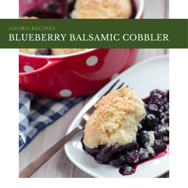 Blueberry Balsamic Cobbler
