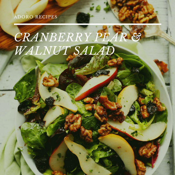 Cranberry Pear and Walnut Salad