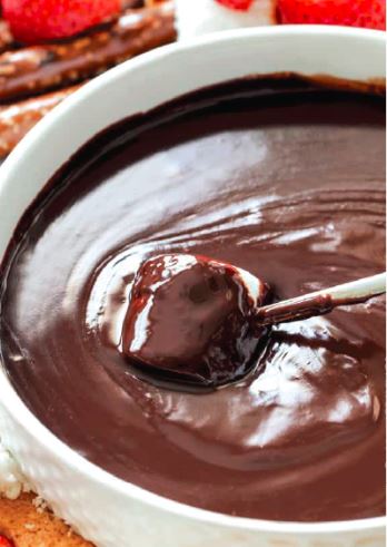 Dark Chocolate Slow Cooker Fondue